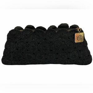 Talon vintage crochet clutch